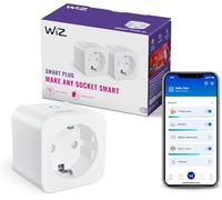WiZ Enchufe Inteligente wifi, tipo F, 230 V, 50 Hz, Fácil Configuración, Certificado por Matter, Controles Inteligentes, Comandos de Voz, Funciona con Alexa, Google Home y Apple Home, Pack de 4