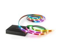 WiZ HDMI Sync Box TV retroiluminado Sync Box Sincroniza la luz con películas, juegos y música, compatible con 4K a HDMI 2.0-60Hz, tira LED RGBIC para TV de 55"-65", app/audio