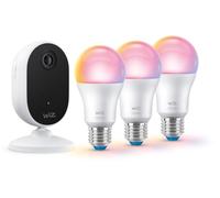 WiZ Kit de Iluminación Inteligente + Cámara, Wi-Fi, Bluetooth, Amplia Paleta de colores, Control de Aplicaciones
