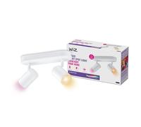 WiZ - Lámpara inteligente Imageo, 2 Focos LED Inteligentes, Luz Blanca y de Colores, con tecnología SpaceSense y compatible con Alexa y Google Home, Color Blanco