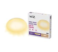 WiZ - Lámpara inteligente Plafón de techo Adria LED 17W, Luz Blanca Cálida Regulable 2700k,Wi-Fi, con tecnología SpaceSense y compatible con Alexa y Google Home, 32cm diámetro