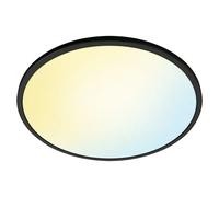Wiz Panel LED redondo Superslim (32 W, Ø x Al: 55 x 2,3 cm, Negro, Negro, Blanco frío)