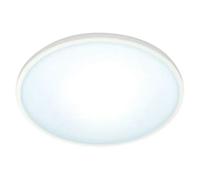 Wiz Plafón LED redondo Superslim (16 W, Ø x Al: 29,2 x 2,3 cm, Color del marco: Blanco, Blanco frío)
