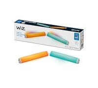 Wiz Set de 2 barras de luz LED blanca y color Wi‑Fi Plug & Play SpaceSense Alexa y Google Home
