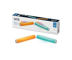 WiZ - Set de 2 Barras de luz led blanca y color Wi-Fi Plug & Play, con tecnología SpaceSense y compatible con Alexa y Google Home