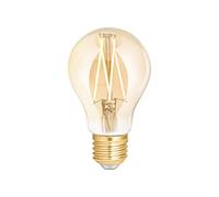 WiZ Smart LED Bombilla blanca A60 E27 (regulable, 7 W-54 W de potencia, 2000 K-4500 K, LM720, control por aplicación y voz, Alexa, Siri, Google e IFTTT), filamento blanco ámbar, A60-E27