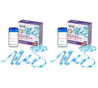 WiZ - Tira led inteligente 5m, RGB, incluye alimentador, hasta 16 millones de colores, conéctala vía WIFI, con tecnología SpaceSense, control via App o Voz y compatible con Alexa y Google Home