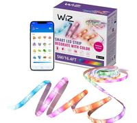 WiZ - Tira led inteligente 5m, RGBIC, incluye alimentador, hasta 16 millones de colores, conéctala vía WIFI, con tecnología SpaceSense, control via App o Voz y compatible con Alexa y Google Home