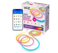 WiZ-Tira Led Inteligente Neon Flex 10 m - flexible, 16 millones de colores (RGB),conexión via Wi-Fi,control por voz/aplicación,funciona con Google Home, Alexa y HomeKit, tecnologia Spacesense y Matter