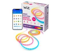 WiZ-Tira Led Inteligente Neon Flex 5 m-flexible, 16 millones de colores (RGB), conexión via Wi-Fi, control por voz/aplicación, funciona con Google Home, Alexa y HomeKit, tecnologia Spacesense y Matter