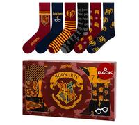Wizarding World Harry Potter Calcetines Hombre & Mujer - Caja Regalo 35-45 | Detalle De Cumpleaños, Socks Altos, Diseños Graciosos