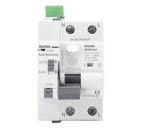 WizElek Interruptor Diferencial 2P 63A 30mA Tipo A - Rearme Automático | Rearme automático hasta 3 intentos - ON/OFF telemandable - Monofásico Tipo A & AC - 14 kW 10 kA - 3 módulos - EN 61008-1