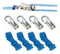 Wizoowip Tensor de bloqueo de leva con rodillo de cuerda, herramienta de apriete de cuerda y cuerda, herramienta de extracción de cables con cable de accesorios, funda de transporte, herramientas de