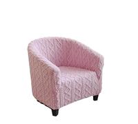 WJIAYAO Funda de sillón reclinable de Peluche Funda de sofá Felpa Gruesa, Fundas for sillas baño, Antideslizantes Individual Sala Estar, elásticas sillón, el hogar(Pink)