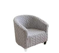 WJIAYAO Funda de sillón reclinable de Peluche Funda de sofá Felpa Gruesa, Fundas for sillas baño, Antideslizantes Individual Sala Estar, elásticas sillón, el hogar(Grey)