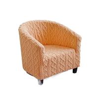 WJIAYAO Funda de sillón reclinable de Peluche Funda de sofá Felpa Gruesa, Fundas for sillas baño, Antideslizantes Individual Sala Estar, elásticas sillón, el hogar(Orange)