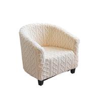 WJIAYAO Funda de sillón reclinable de Peluche Funda de sofá Felpa Gruesa, Fundas for sillas baño, Antideslizantes Individual Sala Estar, elásticas sillón, el hogar(Beige)