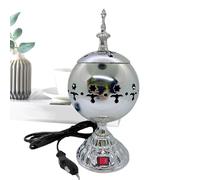 WJnflQN Quemador de Incienso Eléctrico para el Hogar,Quemador de Incienso Estilo Oriental Medio | Soporte de Quema-Árabe para Incienso Vela Oud Meditación Iglesia Salón Yoga Spa Decoración Interior