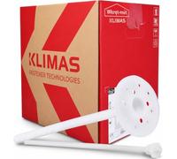 Wkręt-Met - Lote de 200 soportes aislantes con zona de expansión larga para placas de aislamiento EPS XPS de plástico, tacos aislantes para ladrillos sólidos, hormigón perforado, color blanco, 10 x