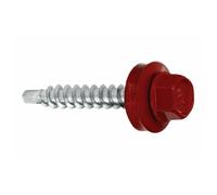 Wkret-Met RAL3011 - Tornillos para chapa (200 unidades, 4,8 x 70 mm), color rojo