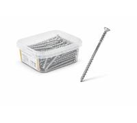 Wkret-Met Tornillos espaciadores TX Torx galvanizados, 6 x 60 mm, tornillos espaciadores para madera, listones de techo y fachadas, tornillos para construcción de madera con función distanciadora, 40