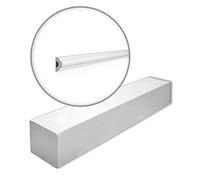 WL7 WALLSTYL Guardasilla - 50 piezas (100 m) - 25 x 13 x 2000 mm - NOËL & MARQUET - una marca de NMC - Poliestireno de alta densidad