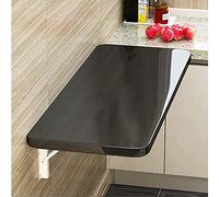 WLCNYL Mesa abatible de Pared - Escritorio Plegable para Comedor, hogar, Oficina y Cocina - Negro, 90 x 30