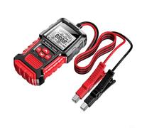Wlinfetity Comprobador de batería para motocicleta y coche, medidor de voltaje y resistencia interna con pantalla LCD, diagnóstico preciso para baterías de plomo y ácido de 12 V, probador portátil