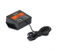 Wlinfetity Tacómetro digital con pantalla LCD para motores de 2 y 4 tiempos, contador de horas con recordatorio de mantenimiento, medición inductiva 0-30000 rpm (ZSB-02 BL)