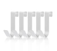 WLLHYF 5 piezas de gancho para toallas universales, gancho para puerta de acero inoxidable impermeable, gancho para colgar en la puerta para guardar toallas para baño, puerta de vidrio sin marco, 2,1