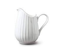 Wm Bartleet & Sons, jarra acanalada tradicional de porcelana 350 ml, ¾ pinta, color blanco