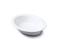 Wm Bartleet & Sons - Plato ovalado tradicional de porcelana para tartas, color blanco (24 cm)