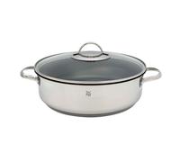 WMF Devil - Rustidiera 28 cm Diámetro con Tapa de Cristal, Acero Inoxidable Cromargan 18/10, Cacerola Baja Redonda antiadherente Apta para Inducción y Horno