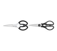 WMF Accesorios Tijeras Multiusos, Acero Inoxidable, Gris Oscuro, 23,5 Cm + Touch Tijeras de Cocina, Acero Inoxidable, Negro, 21cm