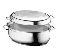 WMF Asadera con tapa acero inoxidable Cromargan 8,5 L apta para horno e inducción 41 x 28,5 x 18 cm