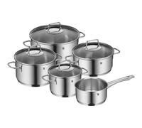 WMF Batería de cocina Astoria (5 piezas) – Cromargan, tapas de cristal, apta para inducción