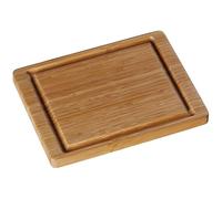WMF Bambú - Tabla de Cortar de Madera de Bambú, 26 x 20 x 2 cm Tabla de Madera Grande Rectángular para Cocina con Ranura para Jugos, Respetuosa con las Cuchillas