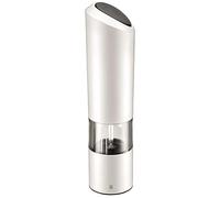 WMF Ceramill - Molinillo eléctrico de Sal y Pimienta 21 cm, molinillo de especias eléctrico, plástico, molinillo de cerámica, Blanco
