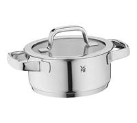 WMF Compact Cuisine - Olla Grande (24 cm, Tapa de Cristal, 4,1 L, Acero Inoxidable Cromargan, Acero Inoxidable Pulido, apilable, sin Revestimiento)