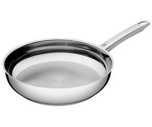 WMF Favorit - Sartén 20 cm Profesional Sin Revestimiento, Sartén de Acero Inoxidable Apta Inducción, Acero Inoxidable Cromargan, Apta para Horno