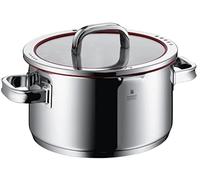 WMF Function 4-Olla Grande Alta de 24cm (5,7 litros de Capacidad) con Tapa, Cromargan 18/10, Acero Inoxidable Pulido