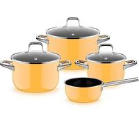 WMF Fusiontec 0521455290 Essential Pro - Juego de cacerolas de cocina (4 piezas, material resistente a los arañazos, apta para inducción, apta para todo tipo de fuegos, fabricado en Alemania, mango