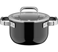 WMF Fusiontec Mineral Pro 0518645290 - Cacerola con tapa (16 cm, material resistente a los arañazos, apta para todo tipo de fuegos), color negro