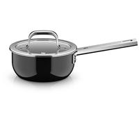 WMF Fusiontec Mineral Pro 0518675290 - Cacerola con tapa (16 cm, material resistente a los arañazos, olla pequeña, apta para todo tipo de fuegos), color negro