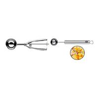 WMF Gourmet Cuchara para Helado, Acero Inoxidable Pulido + Moldeador Universal Profi Plus, Acero Inoxidable Pulido, 2.5 cm