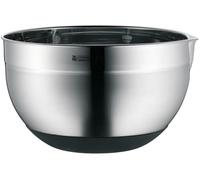 WMF Bol para mezclar Gourmet 24 cm, 5 L, base de silicona, Cromargan, apto para lavavajillas