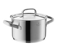 WMF Gourmet Plus - Olla Alta 20 cm Ø de 3,9L Sin Recubrimiento Antiadherente de Acero Inoxidable Cromargan Con Tapa Metálica, Apta para Todo Tipo de Cocinas