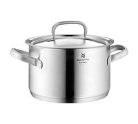 WMF Gourmet Plus - Olla Alta 24 cm Ø de 5,7L Sin Recubrimiento Antiadherente de Acero Inoxidable Cromargan Con Tapa Metálica, Apta para Todo Tipo de Cocinas