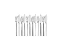 WMF - Juego de cubiertos para pescado Nuova - 12 piezas (6 comensales), Cromargan 18/10, 21 cm