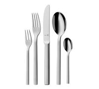 WMF Lyric Plus - Cubertería para 12 Personas, 66 Piezas, 60 Piezas, con cubertería para Servir, Cuchillo Hueco, Cromargan Protect parcialmente Mate, Resistente a los arañazos